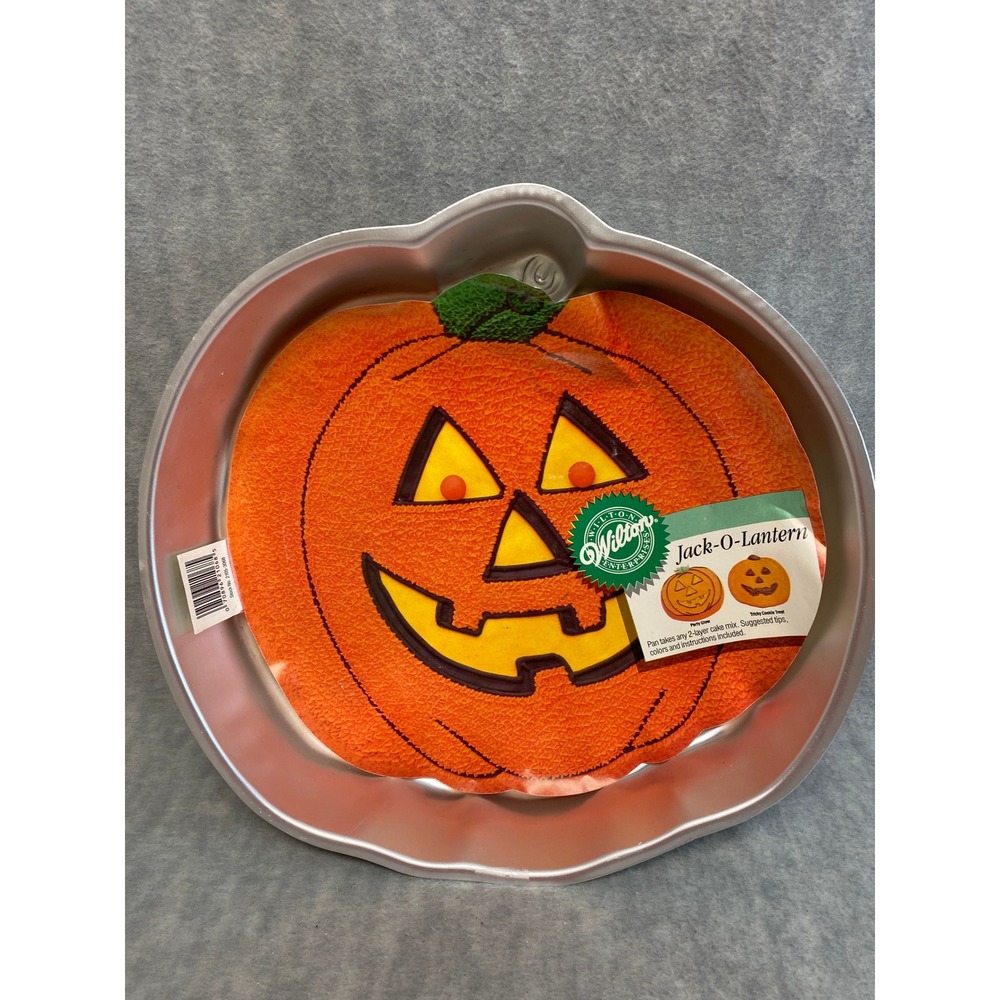 Vintage 1981 Wilton Jack O Lantern Pumpkin Shaped Cake Pan Baking‎ Halloween
